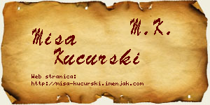 Miša Kucurski vizit kartica